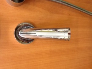 This matches the showerhead. Projects 4 3/4". We also have a side view. List $267. Sale $50