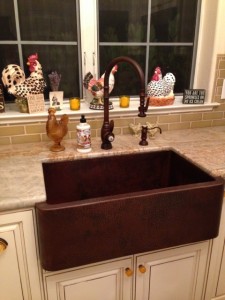 Recycled Copper Sink and Made in USA Faucet